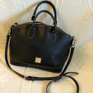 Domed satchel/crossbody bag
